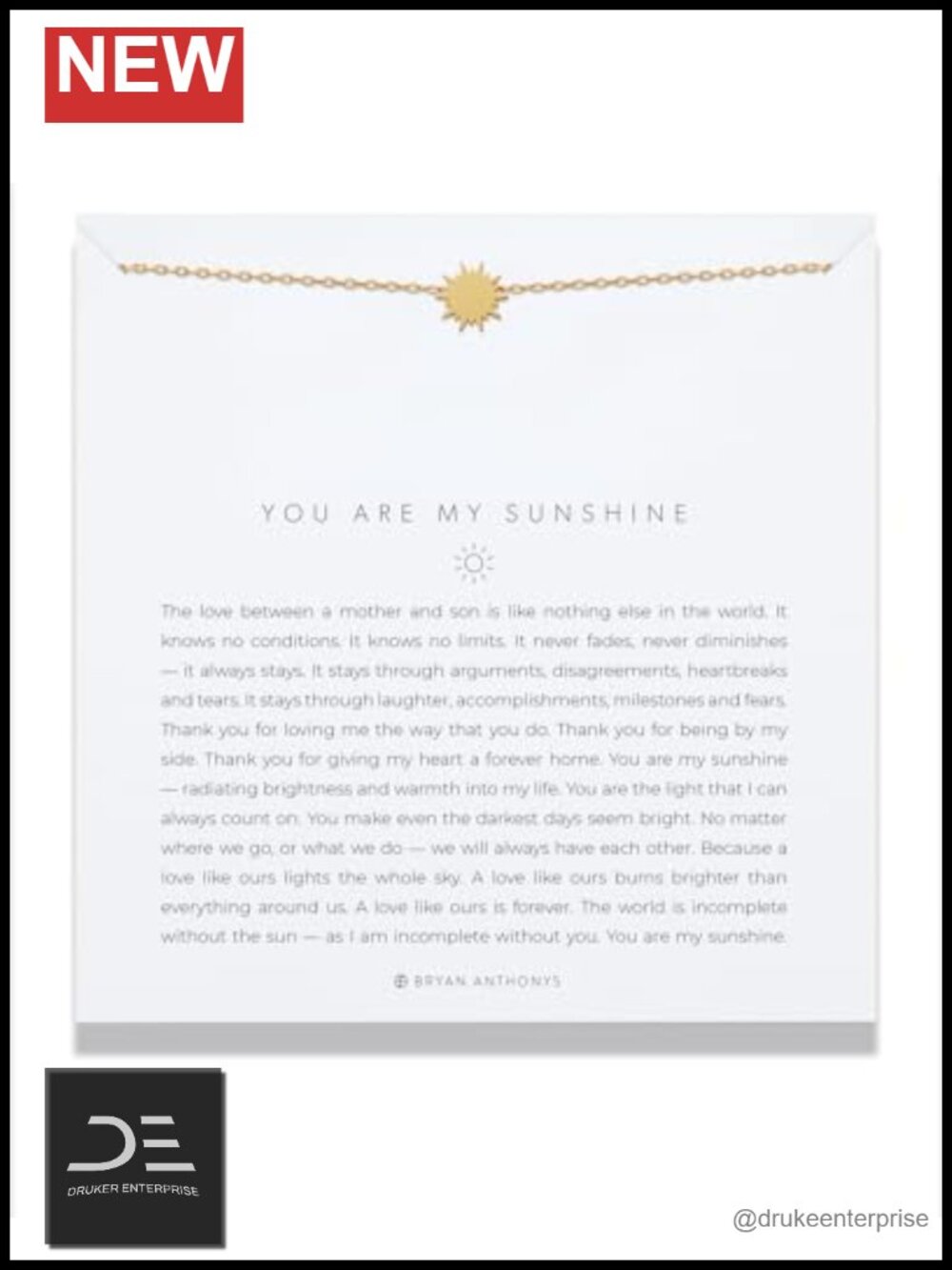 14k Gold Plated Over Brass Inspirational Pendant Necklace